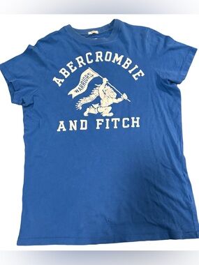 Y2K Abercrombie & Fitch Royal Blue Crewneck Tee